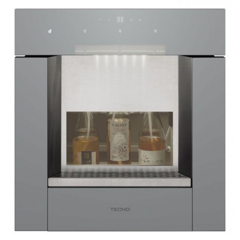 Wine Dispenser TWD60EXDA Enoteca de embutir em vidro espelhado e aço inox 60 cm