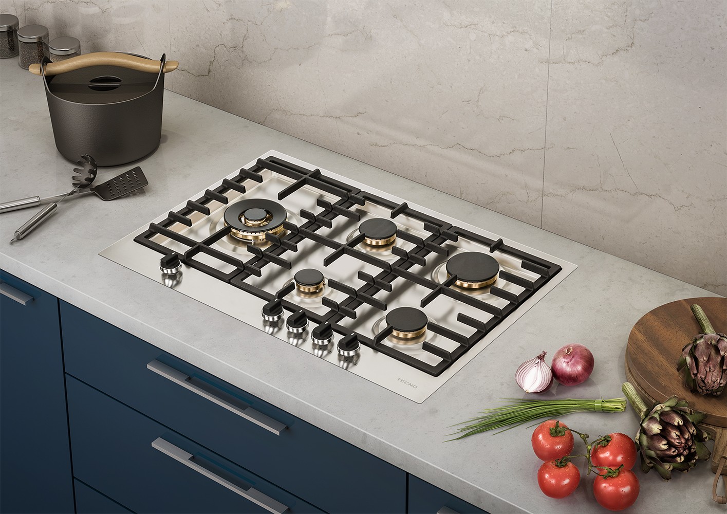 Cooktop Gás Tecno Professional Filotop TH75FTXP