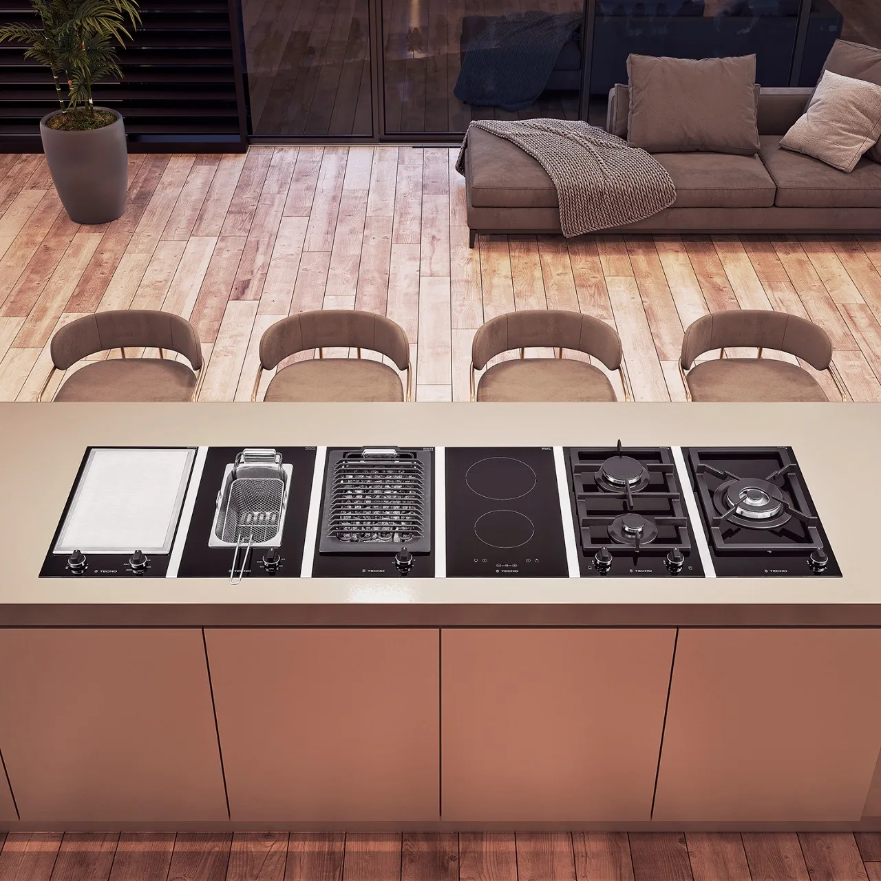 Cooktop Vitrocerâmico a gás Tecno THV30 DFL