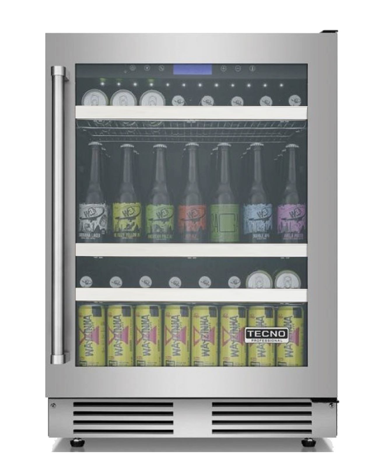 Cervejeira Tecno Professional TR14CVDD de 60 cm em inox escovado.