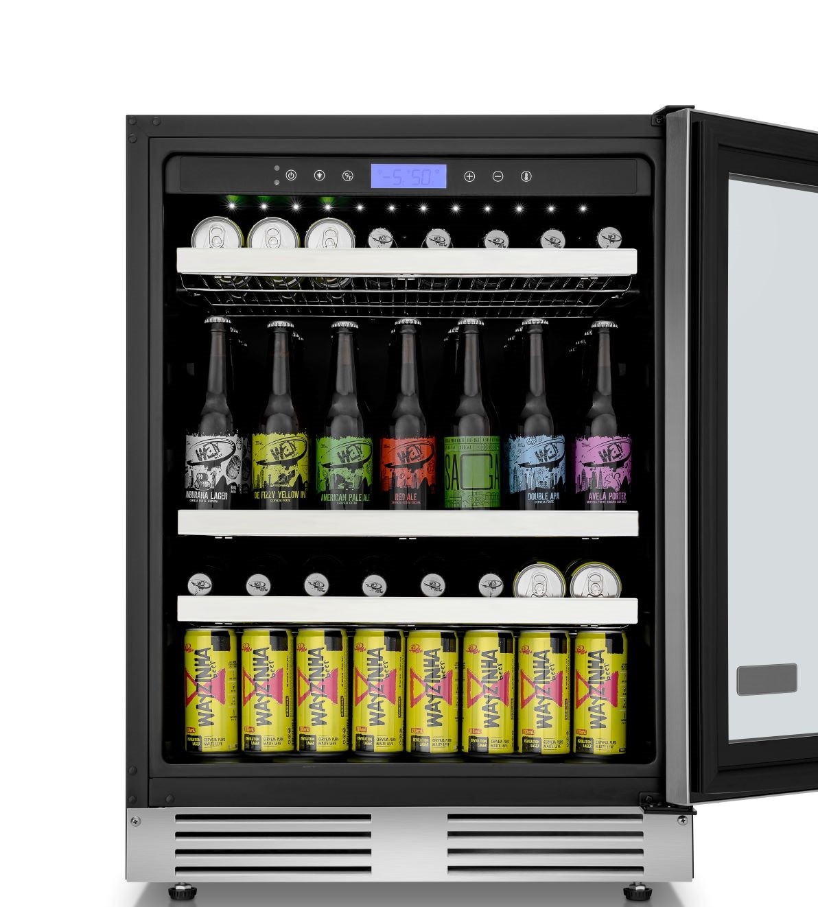 Cervejeira Tecno Professional TR14CVDD de 60 cm em inox escovado.