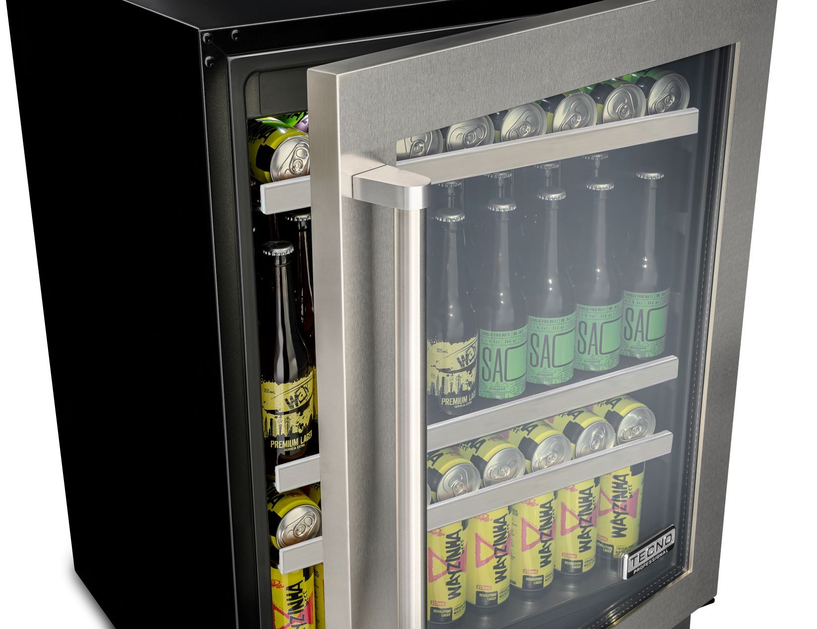 Cervejeira Tecno Professional TR14CVDD de 60 cm em inox escovado.