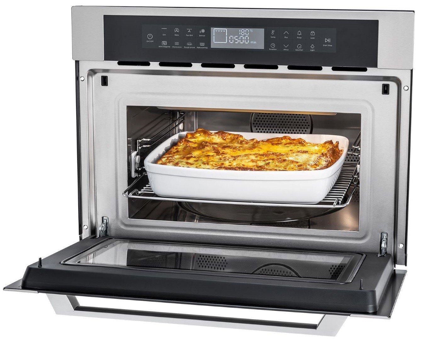 Forno Combinado com Micro-ondas Vintage TK38 EXDBNM V2 na cor preto fosco