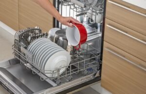 Lava-louças de embutir com porta e rodapé para revestir TECNO TD14 WP