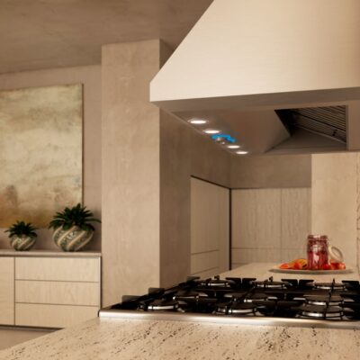 Coifa Dupla de Parede e de Embutir Elica New Calabria 122