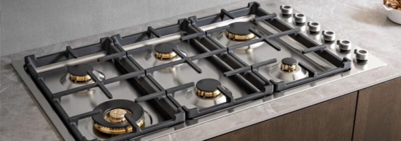 cooktop_prof366_qbxt_perfil_baixo_2 COOKTOP A GÁS BERTAZZONI PROFESSIONAL PROF365 QBXT