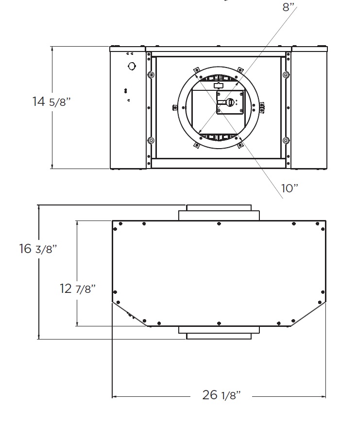 KIT DE MOTOR DUPLO EM LINHA PARA COIFAS SCANNO, CALABRIA E LEONE