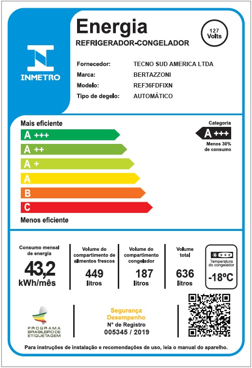 REFRIGERADOR BERTAZZONI PROFESSIONAL PRO REF36 FDFIXNV
