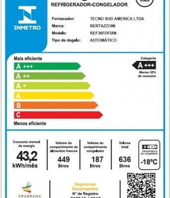REFRIGERADOR BERTAZZONI MASTER MAS REF36 FDFIXNV
