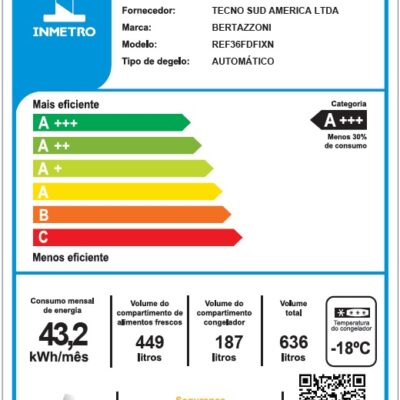 REFRIGERADOR BERTAZZONI MASTER MAS REF36 FDFIXNVG GOLD