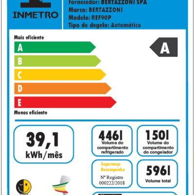 Refrigerador de Embutir Bertazzoni Master MAS REF905BBRXTTG GOLD
