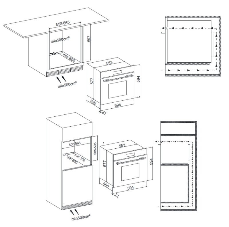 gab_2_1_2 FORNO TECNO VINTAGE TO73EXDBV2