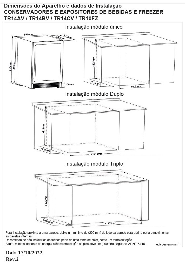 FREEZER TECNO PROFESSIONAL TR10FZDA