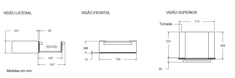 GAVETA AQUECIDA BERTAZZONI MASTER MAST30WDEX