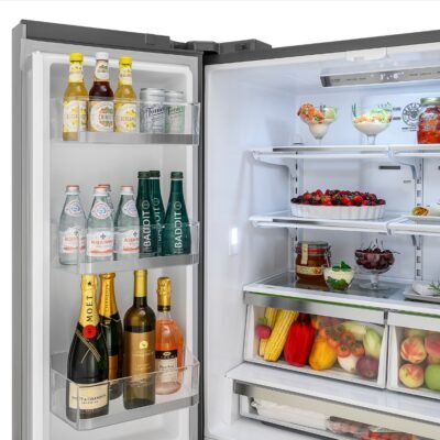 REFRIGERADOR BERTAZZONI MASTER MAS REF36 FDFIXNVBN BLACK NICKEL