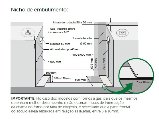 FOGÃO LOFRA NEW MAXIMA M66GV/C