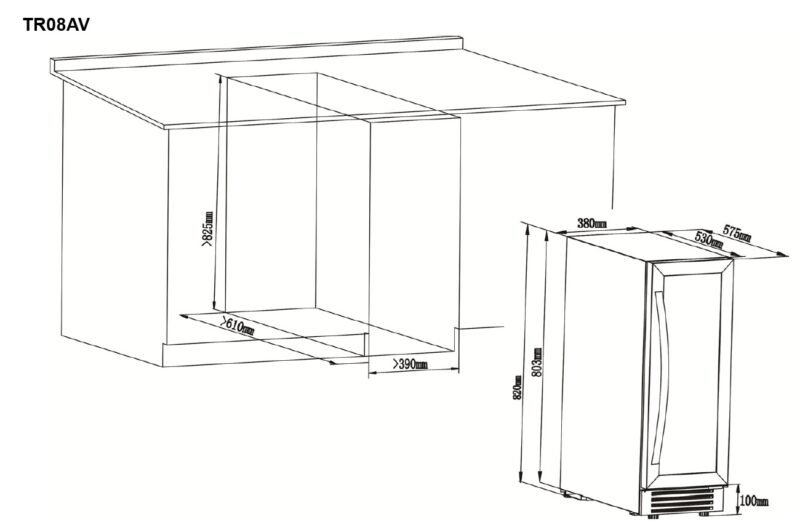 ADEGA TECNO PROFESSIONAL TR08AVDA