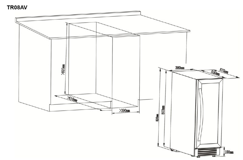 CERVEJEIRA PARA REVESTIR TECNO TR08CRDA