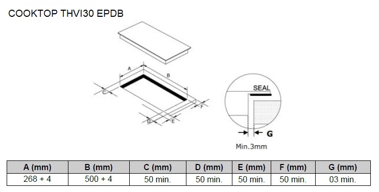 COOKTOP A INDUÇÃO TECNO THVI30 EPDB