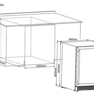 FRIGOBAR TECNO VINTAGE TR14BVDBV2