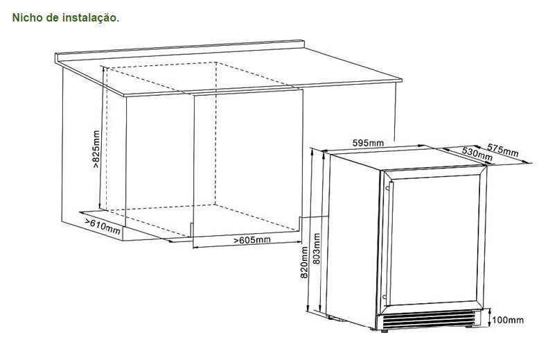 ADEGA TECNO PROFESSIONAL TR14AVDC