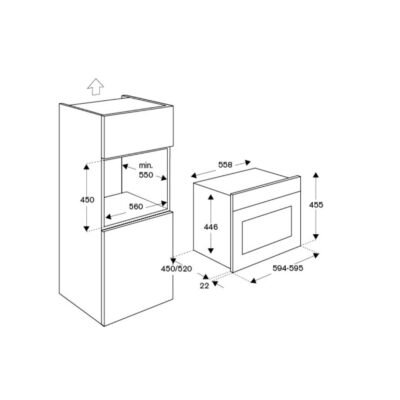 FORNO COMB. COM MICRO-ONDAS BERTAZZONI HERITAGE F457HER MWTAG