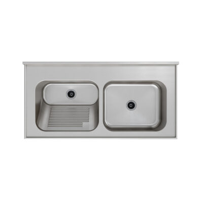 Tampo Lavanderia com Área Rebaixada, Tanque e Cuba Molho | Cevimar