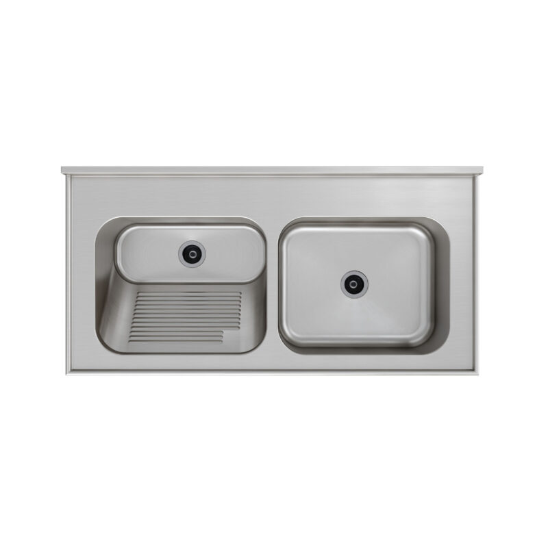 Tampo Lavanderia com Área Rebaixada, Tanque e Cuba Molho | Cevimar