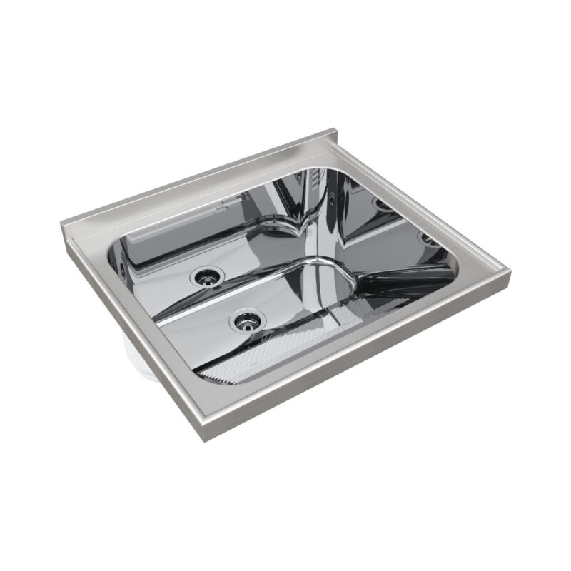 Tampo Lavanderia com Área Rebaixada e Tanque - Escovado