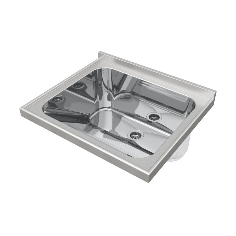 Tampo Lavanderia com Área Rebaixada e Tanque - Escovado