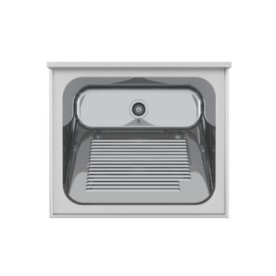 Tampo Lavanderia com Área Rebaixada e Tanque - Escovado