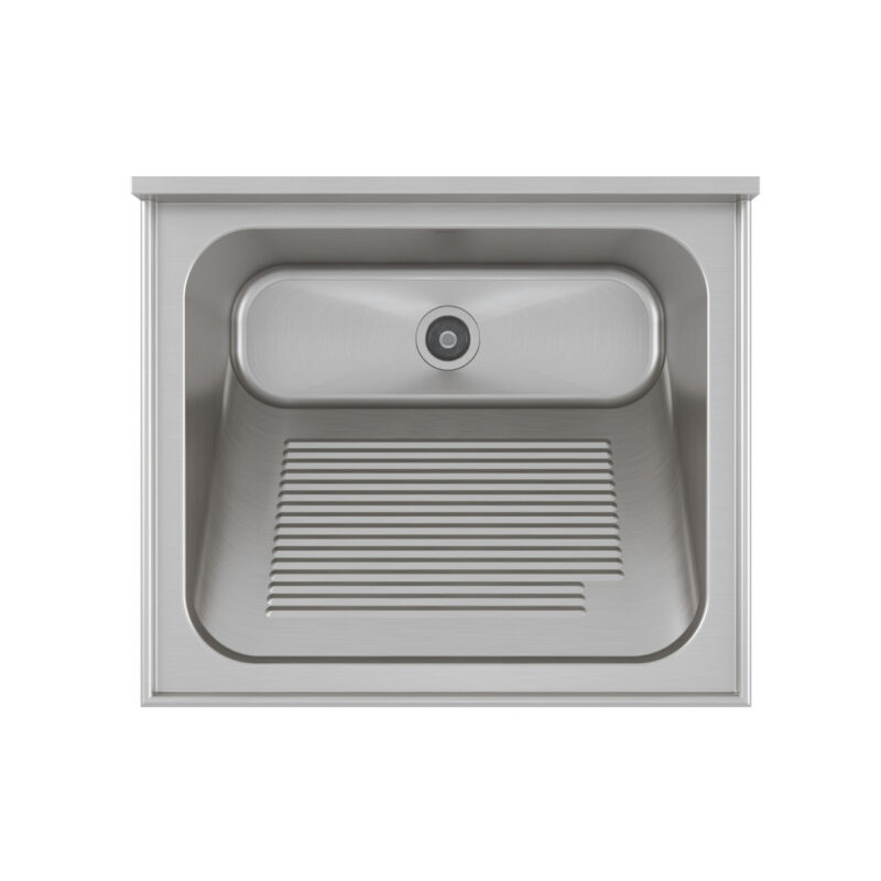 Tampo Lavanderia com Área Rebaixada e Tanque - Escovado